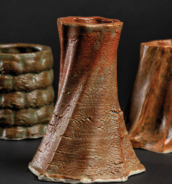 Clay 3D printers extrude clay into shapes and textures based on .stl files created by the user;