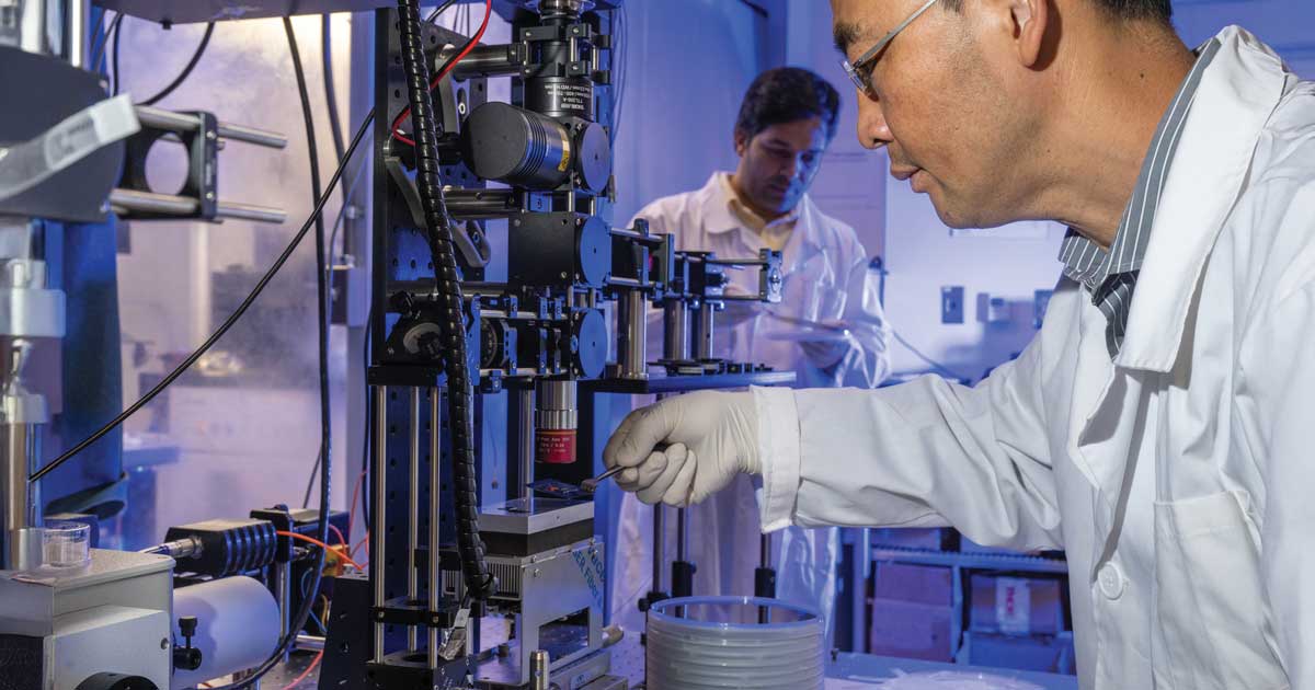 The Shimadzu Institute Nanotechnology Research Center supports semiconductor research at UTA