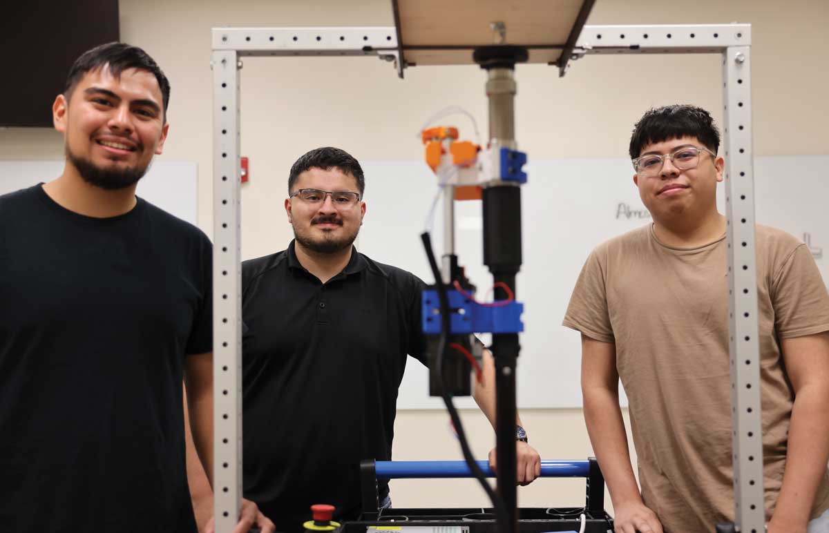 Josh Nevarez, Victor Urena, Jose de La Torre, and their teammates worked with Nitroset for their senior capstone project.