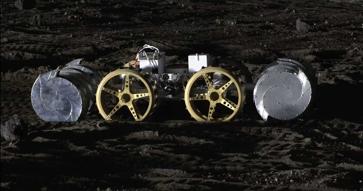 A lunar robot