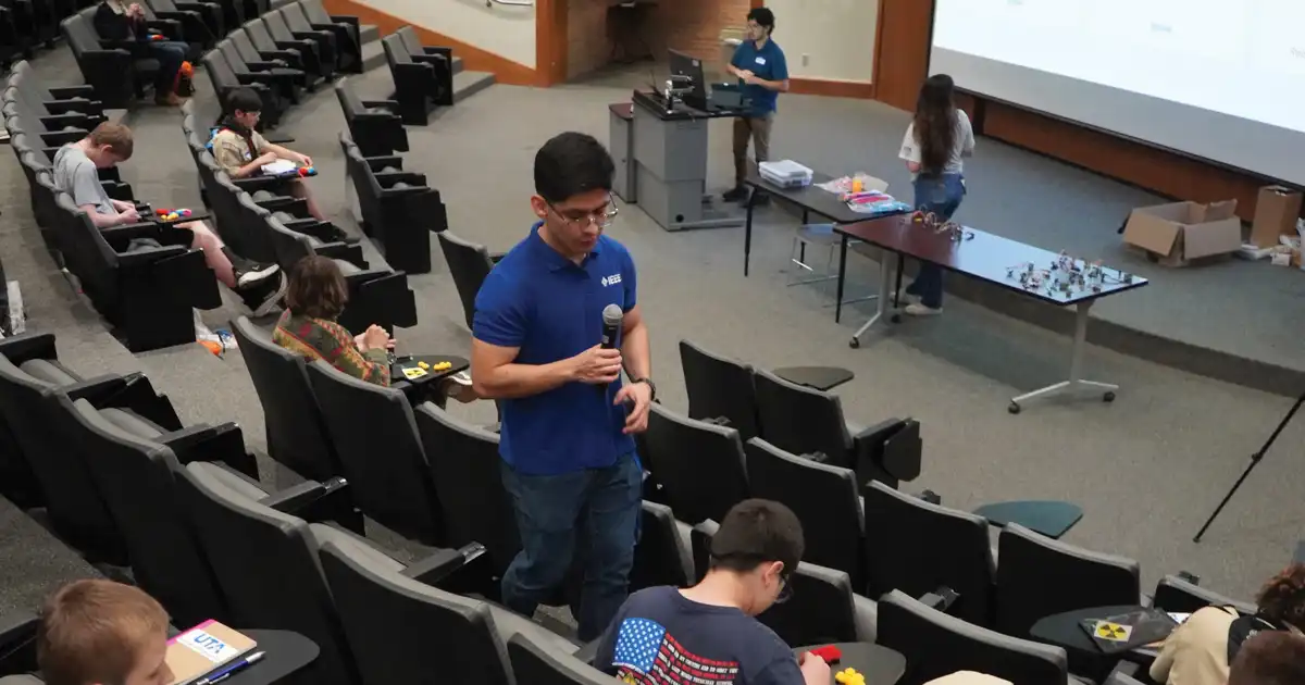College of Engineering Alumni help Scouts earn merit badges.